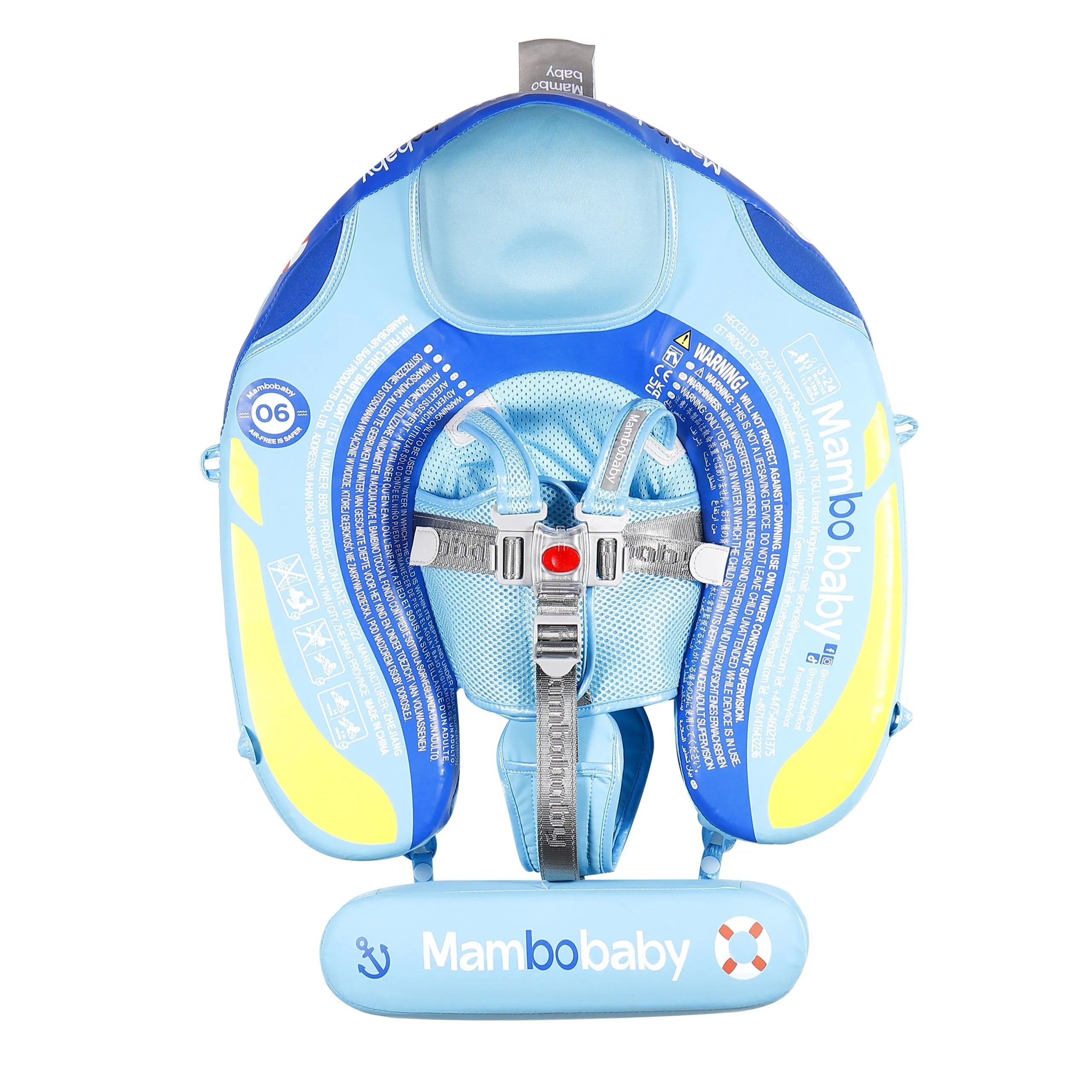 HECCEI Mambobaby Float With Canopy And Tail Blue Steamship