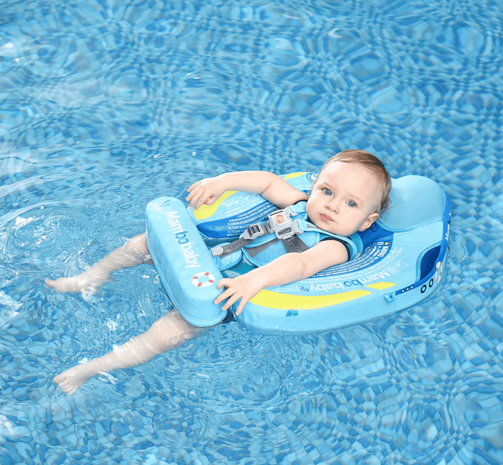 HECCEI Mambobaby Float With Canopy And Tail Blue Steamship