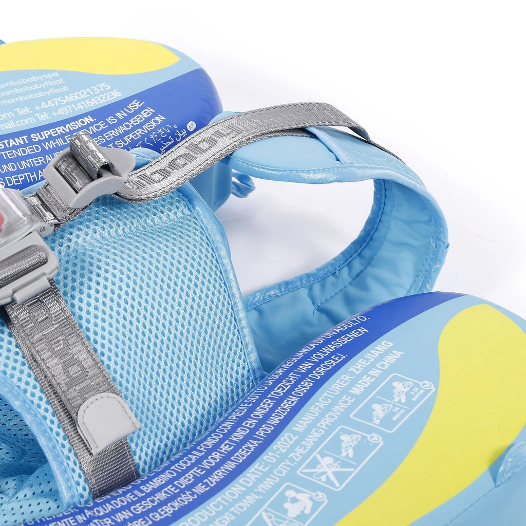 HECCEI Mambobaby Float With Canopy And Tail Blue Steamship