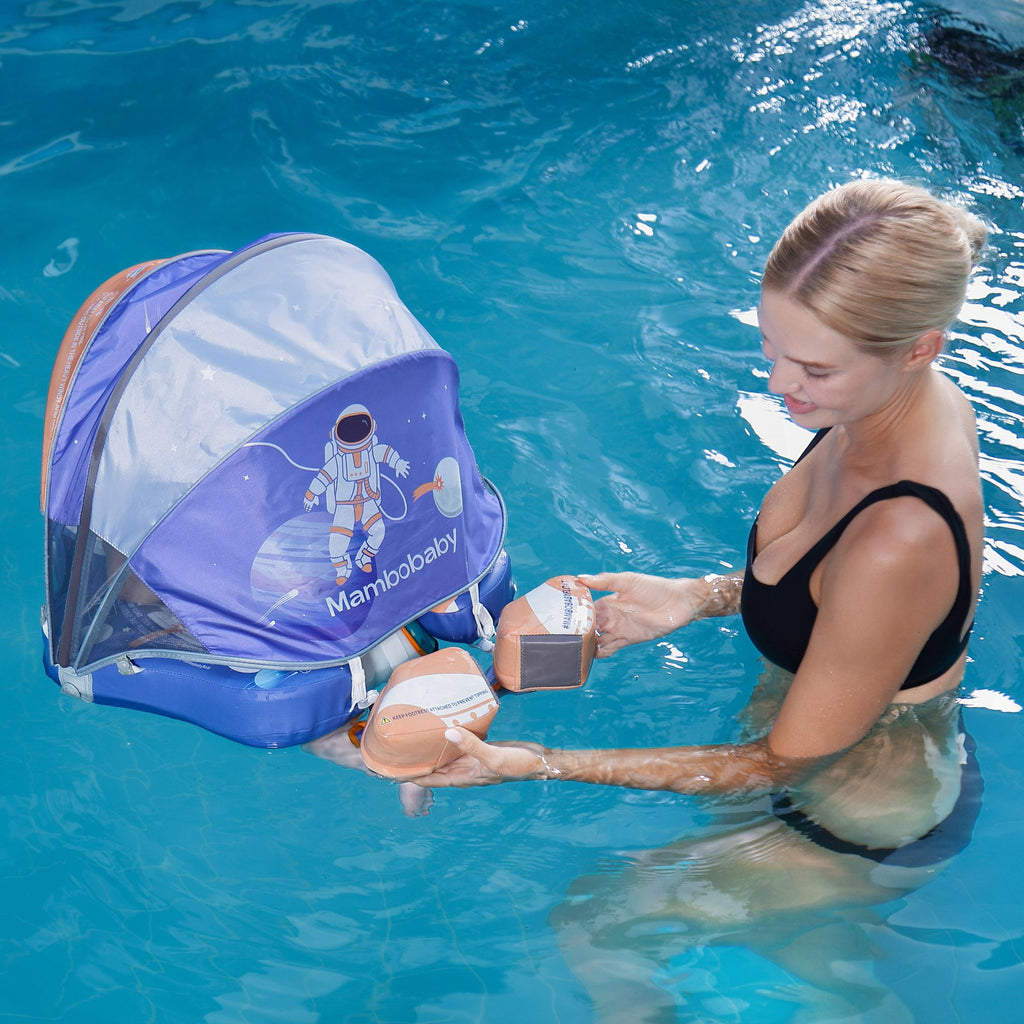 Mambobaby Float with UPF50+ Canopy and Tail Astronaut