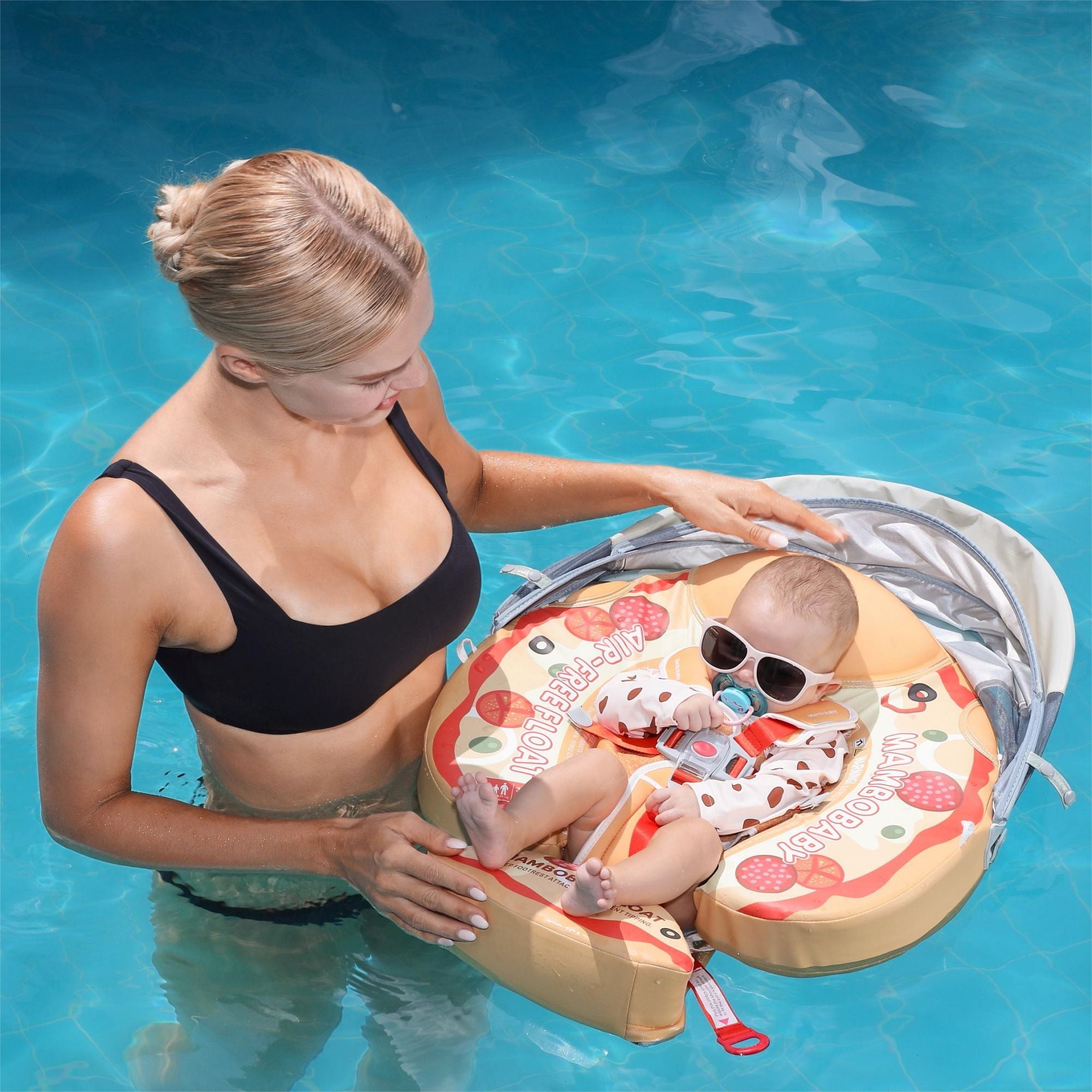 Mambobaby Swim Float Pizza Orange