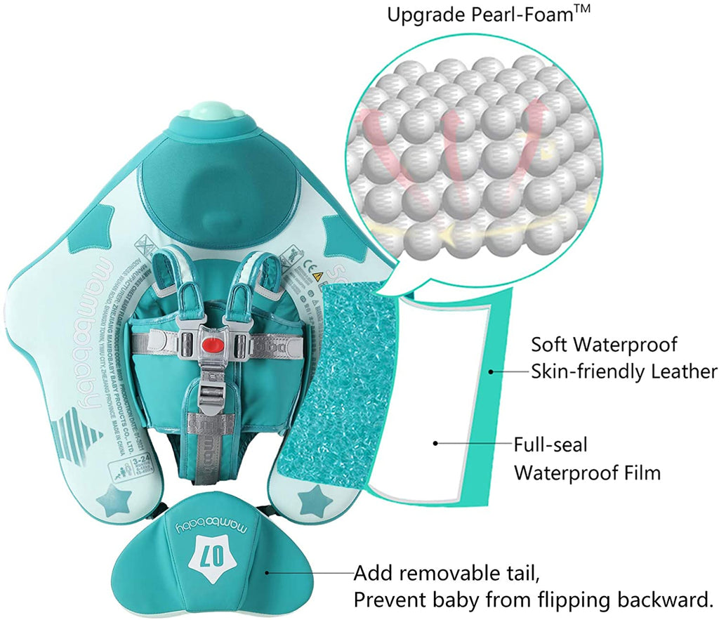 Mambobaby Swim Float with Canopy and Tail NO.07 Airplane