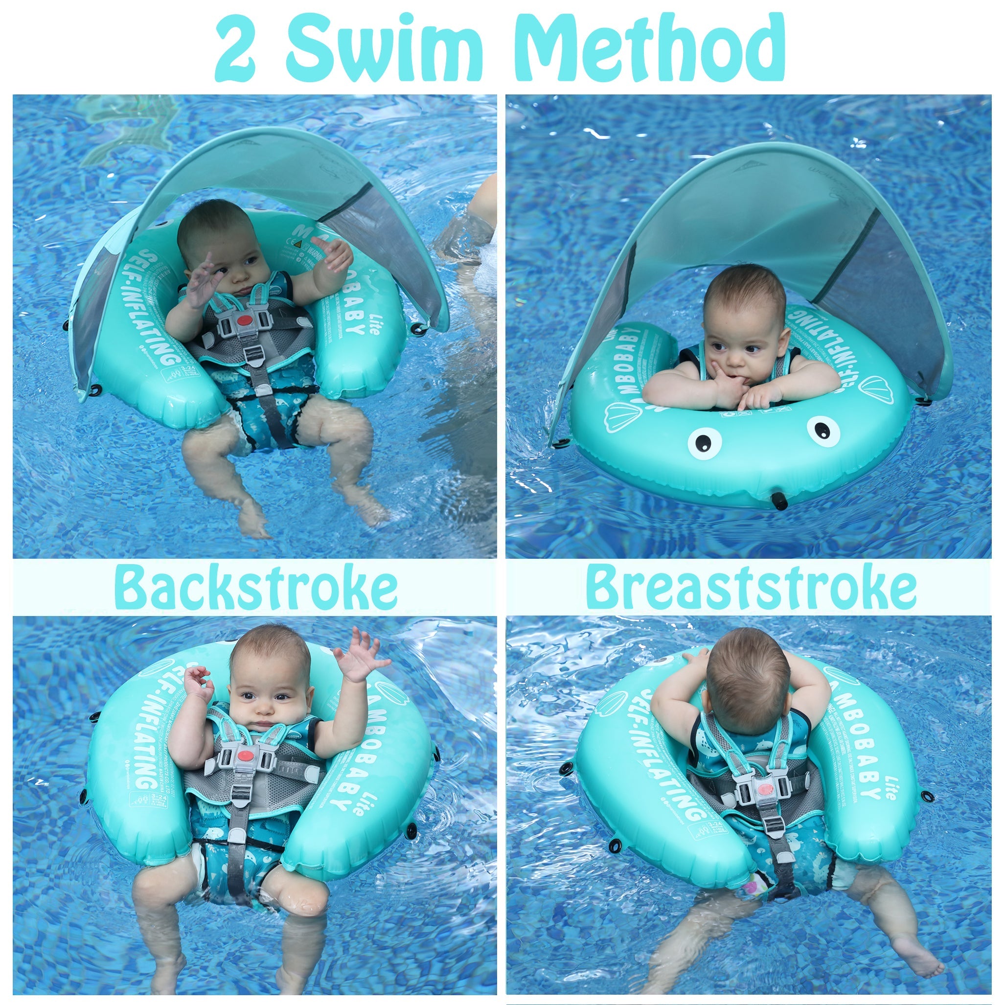 Mambobaby Float Self-Inflating with Canopy