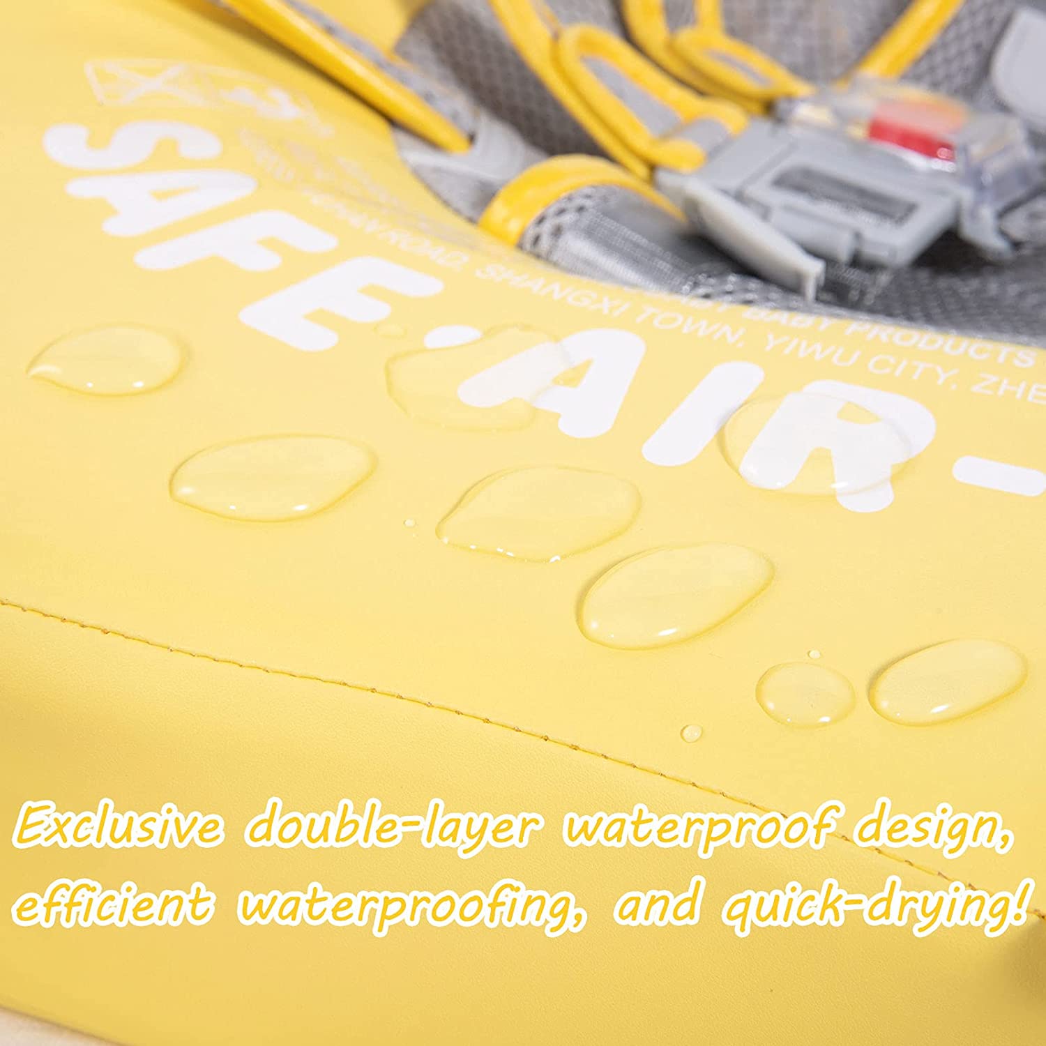 Mambobaby Float with Canopy and Tail Yellow Duck